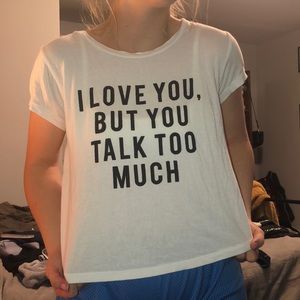 White I love you tshirt